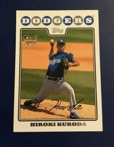 2008 Topps # 6 HIROKI KURODA ROOKIE Factory Bonus Pack Los Angeles Dodgers - Picture 1 of 1