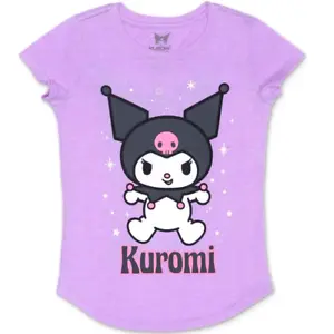 NEW Purple Sanrio Kuromi Hybrid Apparel Tee Shirt Size XL X-Large 14-16 NWT - Picture 1 of 4