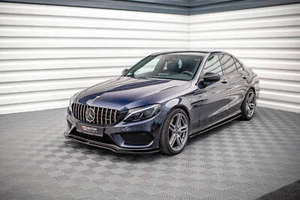 Maxton Design Frontlippe V.1 für Mercedes C43 AMG W205 Hochglanz schwarz - Afbeelding 1 van 4