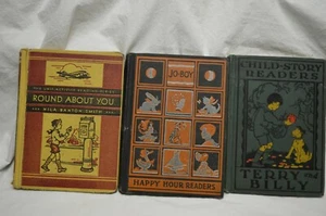 3 VINTAGE READERS 1929, 1938 TERRY, BILLY, JO-BOY, SPOT ILLUSTRATION - Picture 1 of 7