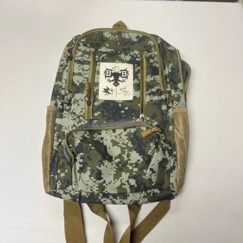 NHL Brent Burns San Jose Sharks Camo Backpack Army Bag Green Cover