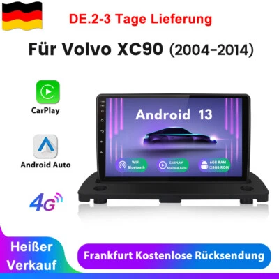 6+128G 9'' Android 13 Autoradio GPS Navi Wifi BT DAB+ Für Volvo XC90 2004-2014 - Bild 1 von 4