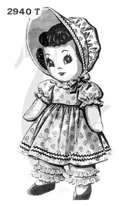 Reproduction Vintage Sunbonnet Sue Sewing Pattern 2940 - Picture 1 of 1