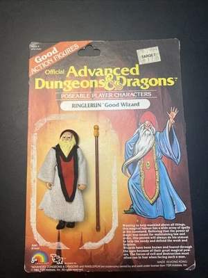 LJN D&D Advanced Dungeons & Dragons Ringlerun Figure Complete W/ Cardback 1984 - Image 1 of 4