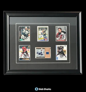 DOUG GILMOUR QUAD AUTO HOCKEY CARDS FRAMED 12 x 18 KSA LOA - Picture 1 of 9