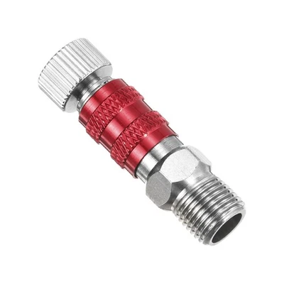1/8 Air Brush Connector Adapters, 1pcs Air Brush Quick Connect, Red - Imagem 1 de 4