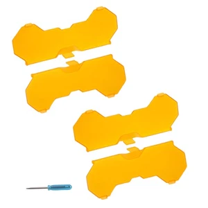 Snap-on Light Cover Amber 7" For maXpeedingrods Crosshair Series Driving Light - Picture 1 of 18