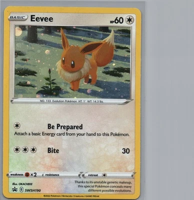 Eevee | SWSH190 Promo Cosmos Holo | SWSH: Sword & Shield Promo Cards | LP - Image 1 of 2
