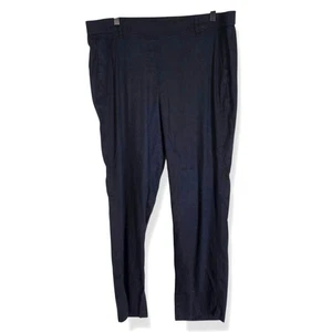 J.Jill Hose Damen groß blau Leinen Stretch gerades Bein Überziehtaschen - Bild 1 von 7