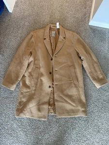 GAP Wool Trenchcoat Caramel Brown men’s size XXL  - Picture 1 of 12