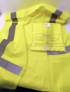 12 NUEVO CHALECO DE SEGURIDAD REFLECTANTE AMARILLO ASN UNISEX 1409225 2XL ***HACER OFERTA*** - Imagen 1 de 2