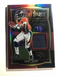 Jerry Jeudy 2020 Select ROOKIE RC JERSEY PATCH MEMORABILIA RED PRIZM BROWNS - Picture 1 of 2