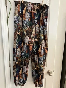 Rip & Dip Swishy Casual Pants Xl- All Over Images- Holy Mother Cat - Picture 1 of 6
