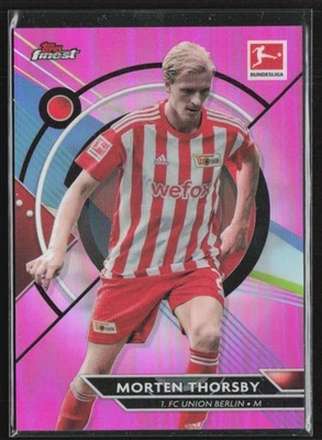 Morten Thorsby 2022 Topps Finest Bundesliga Pink Refractor /300 #22 - Image 1 of 2