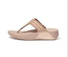 Fitflop Womens Walkstar Toe Post Sandals In Rose Gold Size US 9-New In Box