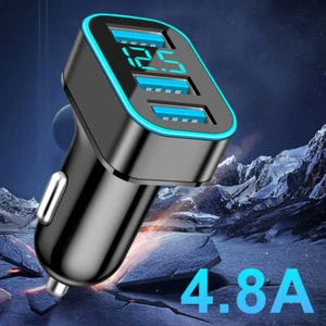 Car Charger 66W Fast Charging 12V Car Adapter For Mobile Phones QC3.0 Charger - Photo 1 sur 27