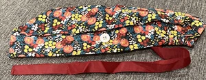 Nurse Ponytail Scrub cap Cotton Bonnet Scrub veterinarian cook hat Floral - Picture 1 of 2