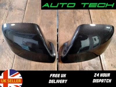 FITS VW T5.1 T6.1  TRANSPORTER 10 - 25 MIRROR COVER CASING CARBON FIBRE  EFFECT - Image 1 of 3