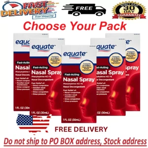 Equate Nasal Four Nasal Spray, Phenylephrine Hydrochloride 1% 1 fl Oz Multi Pack - Picture 1 of 18