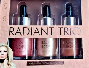Paris Hilton Radiant Trio 3 PC  Blush, Glow, & Bronzer Set 20 ml each NEW!! - Picture 1 of 4