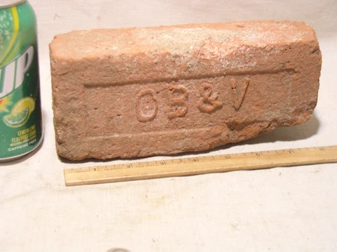 ANTIQUE 1800'S OB&V O'BRIEN VAUGHEY CLAY BRICK VERPLANCT NY HUDSON VALLEY Cover