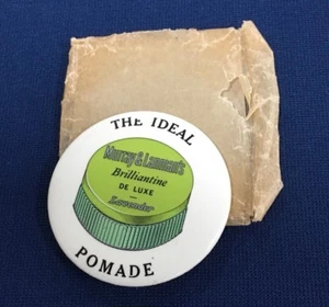 Vintage Advertising Ideal Pomade Pocket Mirror In Package 1930’s Celluloid - Picture 1 of 5