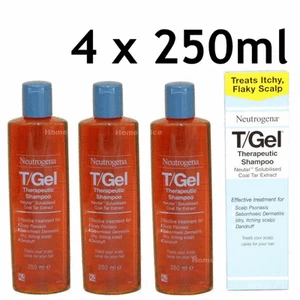 4 x 250ml TGEL T/GEL THERAPEUTISCHES SHAMPOO NEUTROGEN T GEL juckende Kopfhautbehandlung