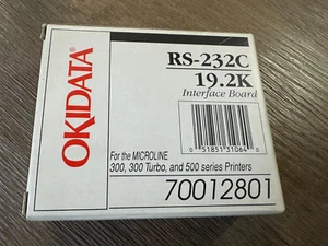 Tarjeta de placa de interfaz Okidata Oki Microline RS-232C serie 19,2K PN: 70012801 - Imagen 1 de 6