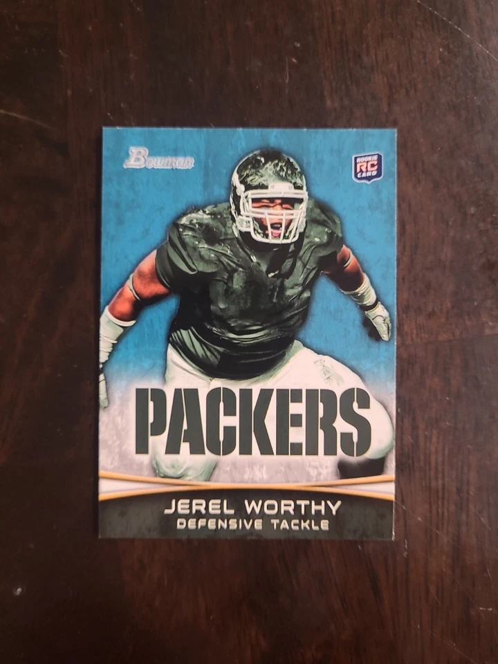 2012 Bowman Jerel Worthy RC #105 Green Bay Packers Rookie - Image 1 of 1