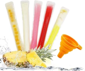 160 Disposable Ice Popsicle Mold Bags| BPA Free Freezer Tubes with Zip Seals | f - Picture 1 of 6