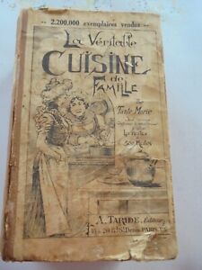 Livre "La véritable cuisine de famille" pat Tante Marie - 1933