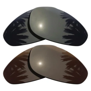 Black&Brown Replacement Lenses for-Oakley Straight Jacket 1999 Polarized - Picture 1 of 4
