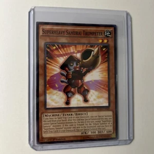 Superheavy Samurai Trumpeter SP15-EN028 Shatterfoil Rare 1st Edition YuGiOh NM - Picture 1 of 3