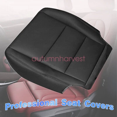 2008 2009 2010 2011 For Honda Accord Passenger Bottom Leather Seat Cover Black - Image 1 of 4
