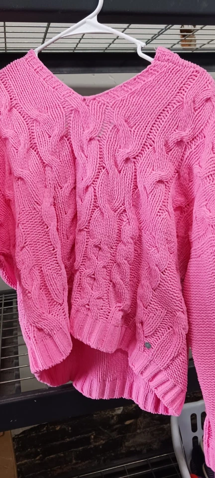 New Girls Justice Gray Hooded Sweater Size 16/18 C37 - Image 1 of 4