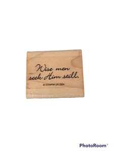 Stampin Up WISE MEN SEEK HIM STILL Rubber Stamp 1994 - Picture 1 of 2