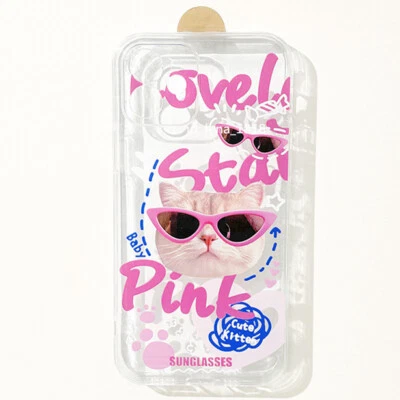 Cute Funny Cat Case For iPhone 14 13 12 11 Pro Max Plus Mini XR XS X SE 8 7 6 s - Image 1 of 4