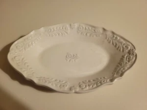 Plato para servir D'Lusso Home Collection blanco ovalado 12" - Imagen 1 de 7