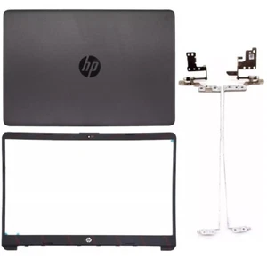 For HP 250 G8 255 G8 Black LCD Rear Housing Back Cover Lid Frame Bezel Hinges - Picture 1 of 6