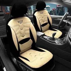 2x Sitzbezüge passend für SAAB 9-5 1 ab 1997-2020 (Schwarz- Beige) | PRIME - Bild 1 von 12