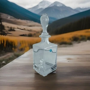 Tiffany & Co. Kristall Quadrat Schnaps Whisky Dekanter mit Deckel 10" - Bild 1 von 11