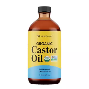 Organic Castor Oil 16oz USDA Certified Organic & Non-Gmo – 100% Pure, Cold-Press - Picture 1 of 7