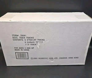 *NEW* Scientific Toys G Scale Train Track 13 Pieces 6 Curved 6 Straight 1 XTrack - Picture 1 of 2