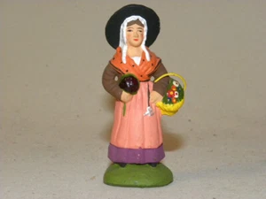 VINTAGE ALTER SANTON DE PROVENCE SIGNIERT MARCEL CARBONEL BOUQUETIERE GRÖSSE 2 7 CM - Bild 1 von 4