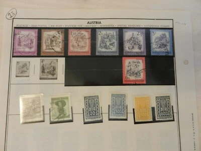 Lot of 13 Austria Stamps, Castles, People, More - Image 1 of 4