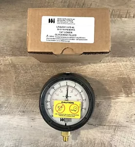 4 1/2"" Verbindung Dual Scale Glycerin gefüllter Prozessdruckmesser - 30 bis 15 psi - Bild 1 von 1