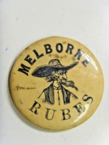 1898 antique Cincinnati celebrity Melborne Rubes large button Wm Helwig 49167 - Picture 1 of 5