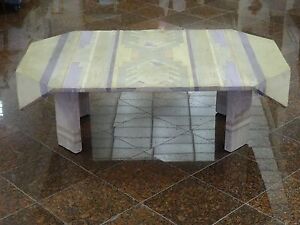 MAGNIFICENT ICONIC 80's SIGNED ANNE HERBST HAND CRAFTED SCULPTURED COFFEE TABLE
