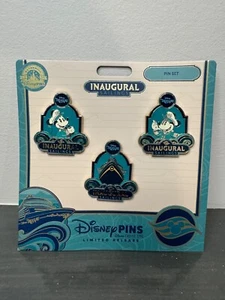 Disney Treasure Inaugural Sailing Limited Release Pin Set of (3) EXCLUSIVE - Picture 1 of 1
