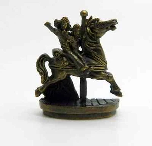NEW Gobel Olszewski Carousel Ride Bronze Mini Figurine New Sealed w/ Case - Picture 1 of 7
